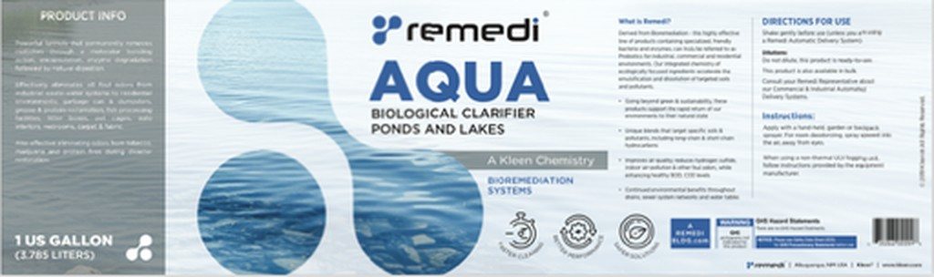 Remedi Aqua biological clarifier label